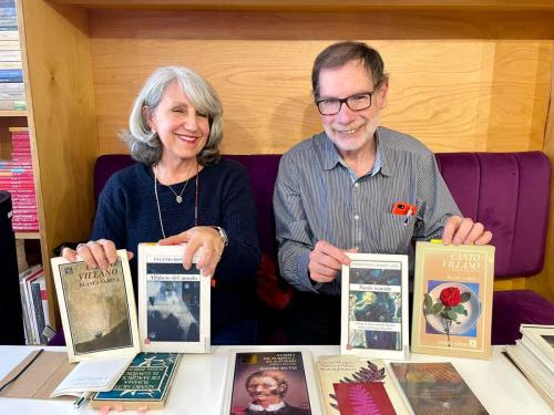 Los poetas Ramón Cote y Luz Mary Giraldo